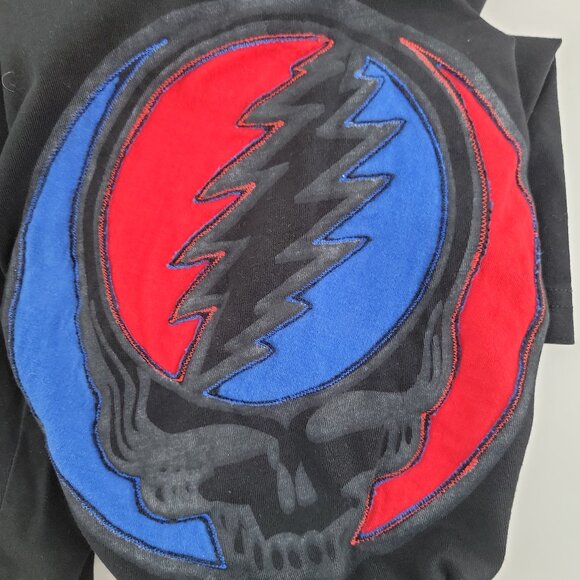 Vintage Grateful Dead XL Nepal Patchwork Tights – Dancing Bear Vibes - Picture 5 of 10